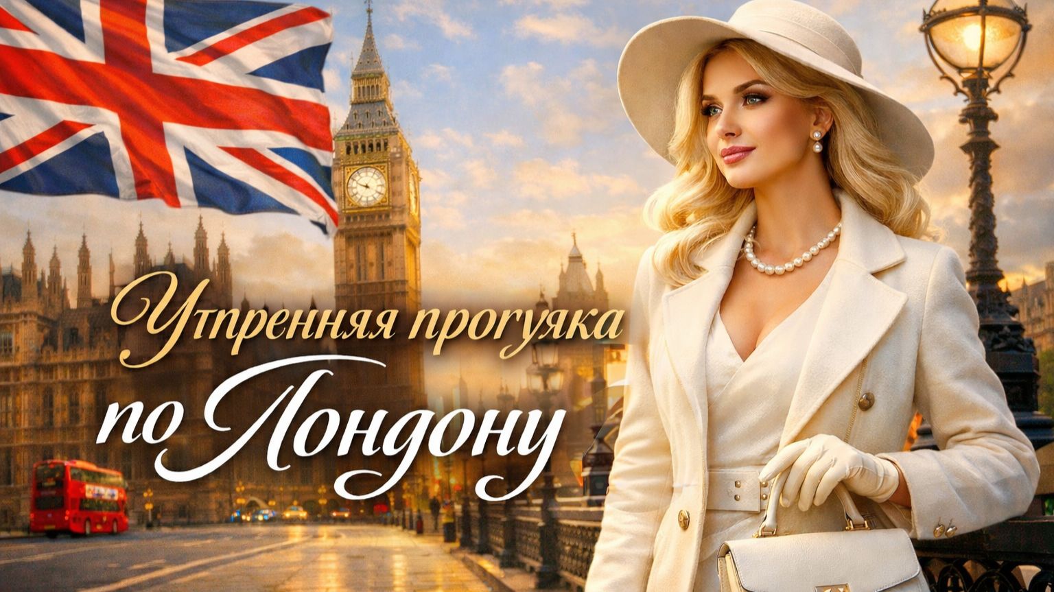 Утренняя прогулка по Лондону от Вестминстера до парка Баттерси 4K