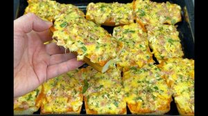 БЫСТРЫЙ рецепт горячих бутербродов - все гости будут в восторге!