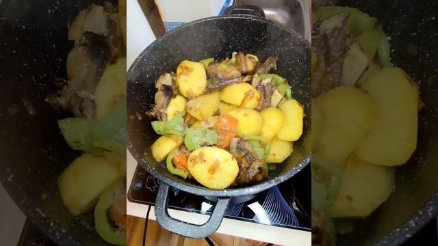 Бараньи рёбрышки с картошкой
