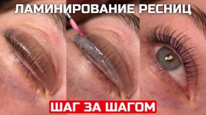 Ламинирование ресниц ПОШАГОВО | Выкладка, составы, окрашивание