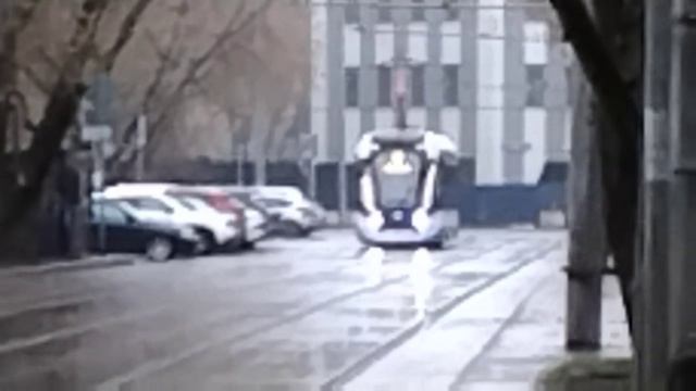 Новый парад трамваев Витязь и Львёнок снова в Коптевском улице.