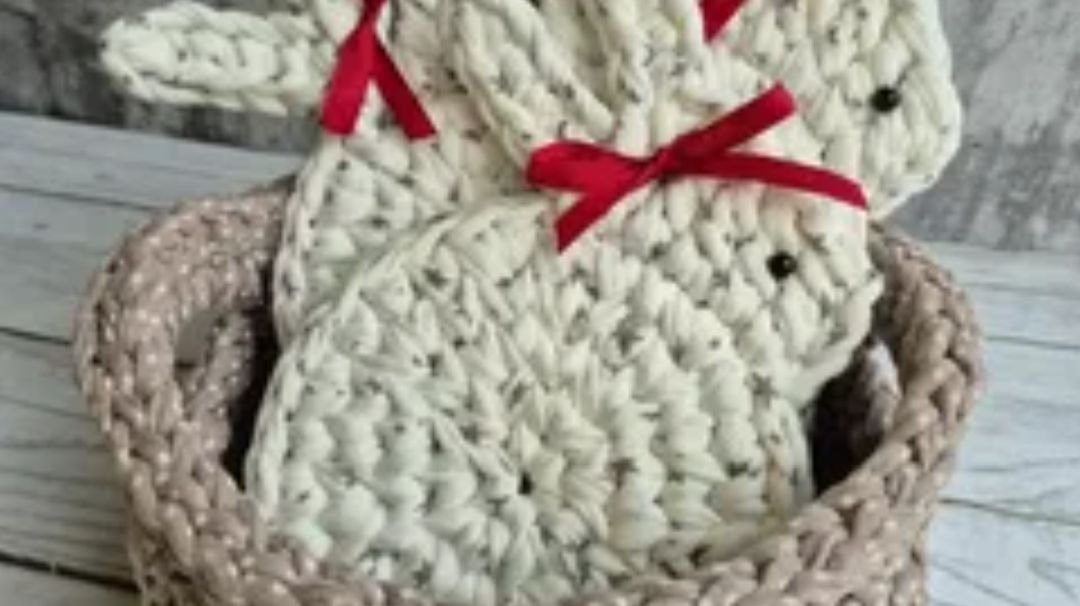 Пасхальный кролик подставка под чашку ч3