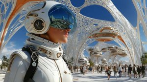 2100: Utopian Future City 🌆 ｜ 1 Hour Sci-Fi Ambient Soundscape (Relax • Study • Sleep)