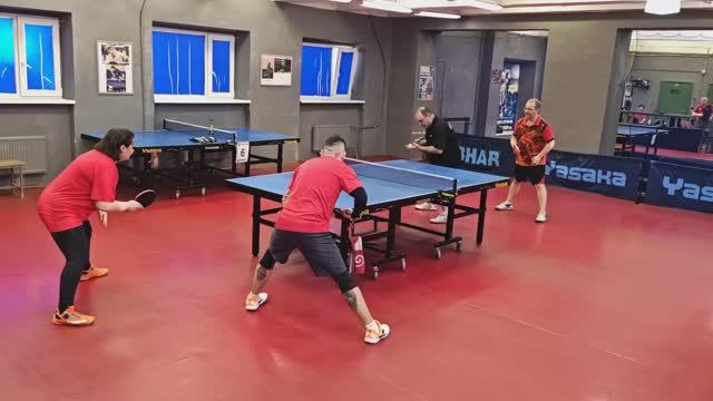 Чирков/Стрижанов (1309) - Сайфутдинов/Нельсон (1359) 05.04 настольный теннис СПб
