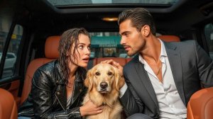 Она погналась за щенком в машину босса мафии, но собака отказалась отходить от него ни на шаг