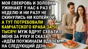Свекровь с золовкой ПОЧТИ КАЖДЫЙ ВЕЧЕР ужинали у нас бесплатно. Но однажды мой муж встал и...