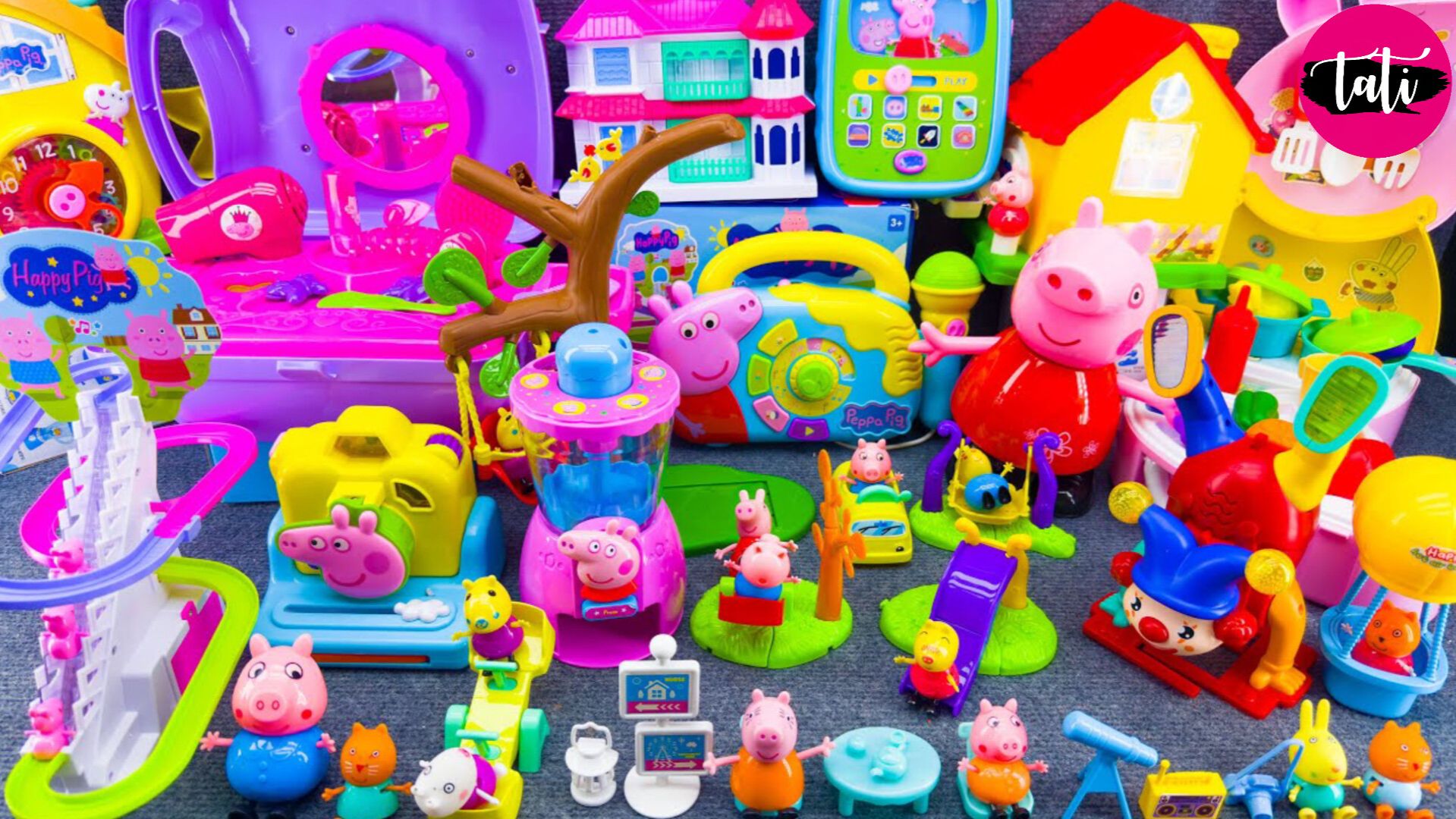 Играем в игрушки из мультика свинка Пеппа. Мультфильм для детей. ASMR АСМР