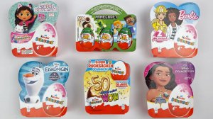 Киндер Сюрпризы 🎁 Распаковка! Принцессы, Майнкрафт и Габби — что внутри?