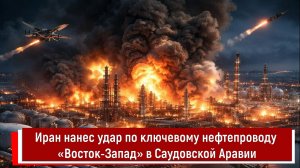 Иран нанес удар по ключевому нефтепроводу «Восток-Запад» в Саудовской Аравии