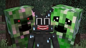 Мультяшный Кот дружит с Криперами - МАЙНКРАФТ МУЛЬТИКИ