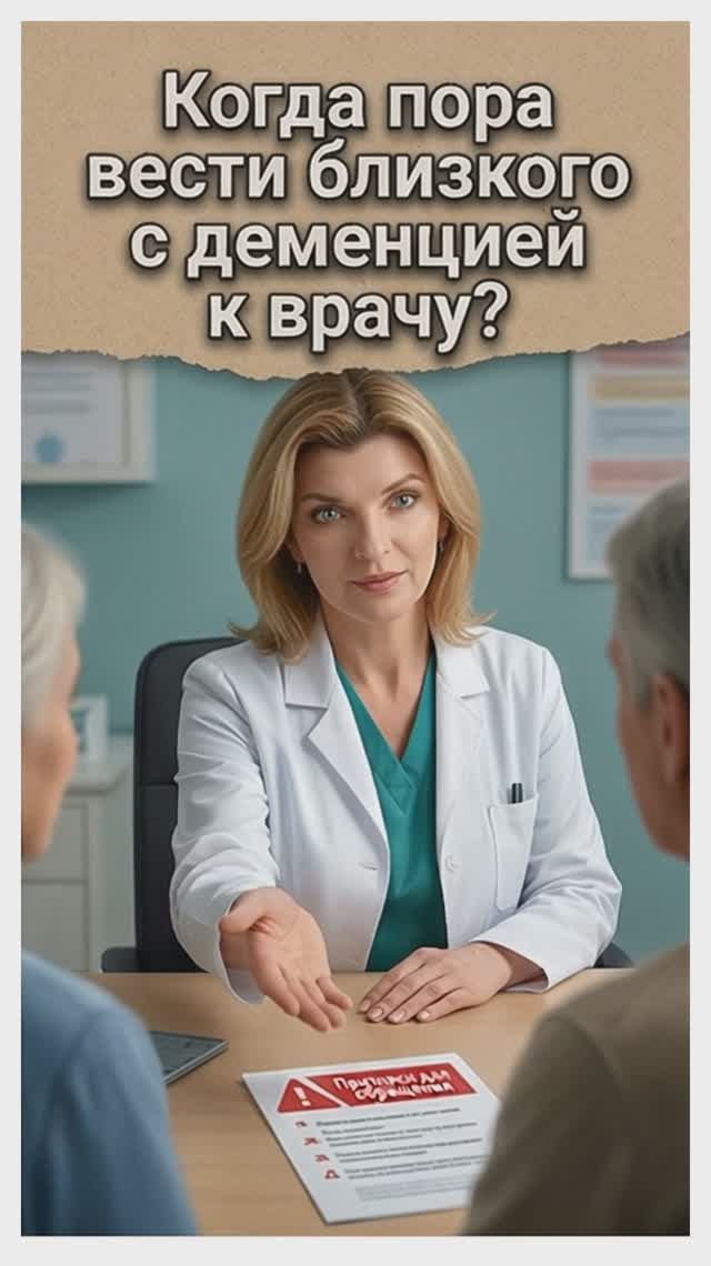 Когда пора вести близкого с деменцией к врачу?