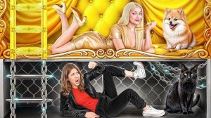 Секретный Домик Под Кроватью | Богатая vs Бедная Челлендж