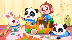 🐼 Мой детский сад с пандой!  Игра для детей — развивающий мультфильм