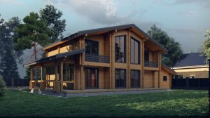 Обзор дома из клееного бруса "Кингисепп" 298 м2 от Wood Development