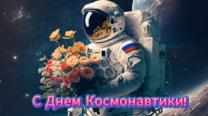 С Днем космонавтики! Музыкальное поздравление в открытке | Домохозяйка Ната