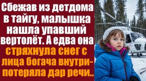 Истории из жизни. Слушать истории. Сбежав из детдома в тайгу, малышка нашла упавший вертолёт. А едва