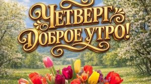 Доброе весеннее утро. Шикарная музыкальная открытка.