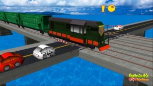 🍿 мультфильм про железно   дорожный переезд.