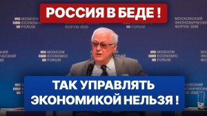 Мы идем к беде! Крик ученого. Роберт Нигматулин, Московский экономический форум. МЭФ