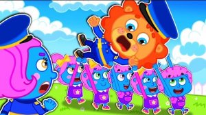 Маша и Леопольд. Мини команда несет полицейского - Серии для всей семьи - Lion Family на русском