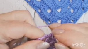 Такой шикарный,рельефный квадрат в плед .Пробуйте вместе со мной.1 часть