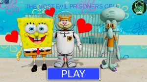 ГУБКА БОБ ВЛЮБЛЯЕТСЯ В СЭНДИ! в "ПОБЕГЕ ИЗ ТЮРЬМЫ БАРРИ"! #Обби #Roblox