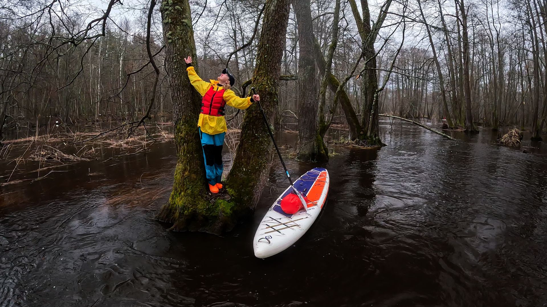 Река Нарма на SUP в половодье 2026