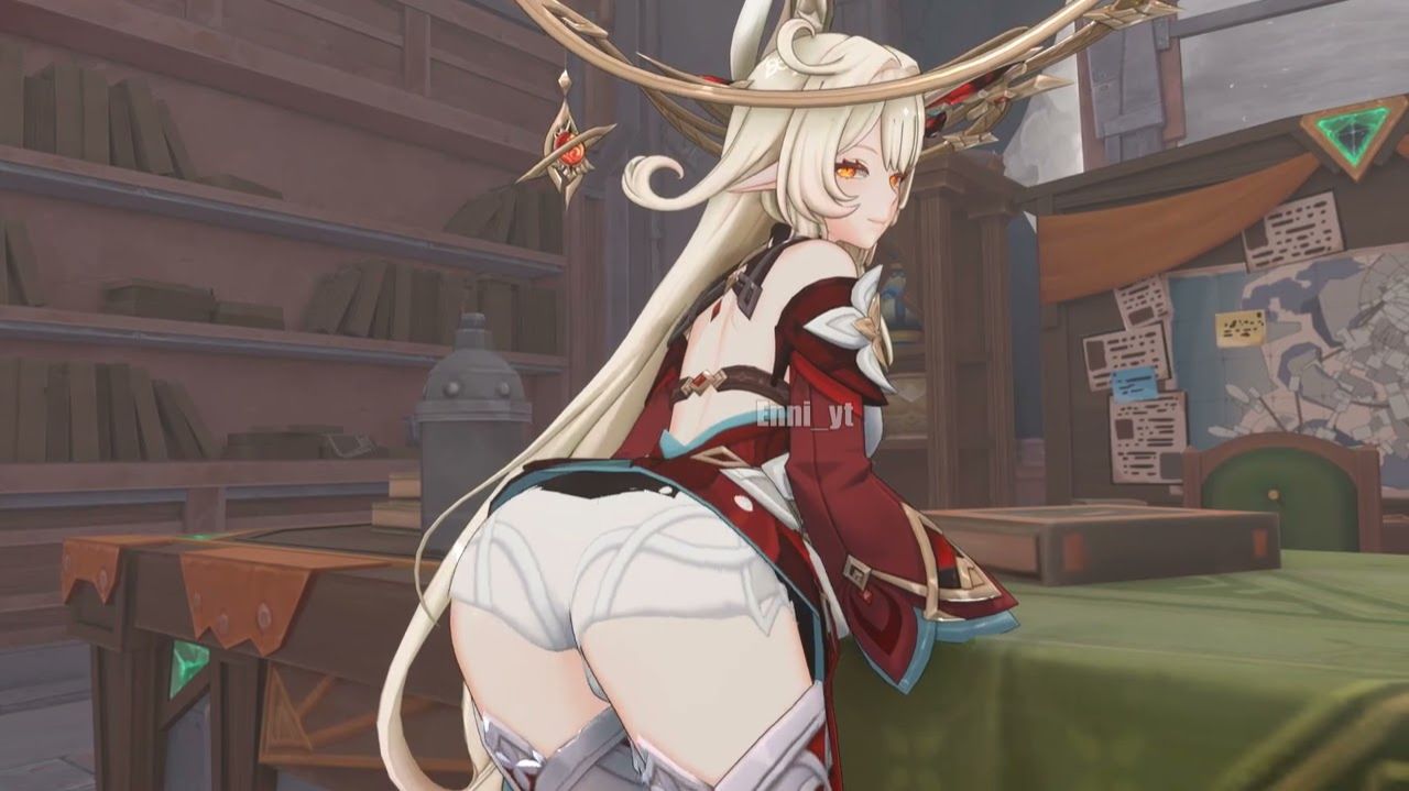 Alice shaking booty  Genshin Impact animation