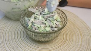Вкусный и нежный салат с языком  Готовим на праздники!