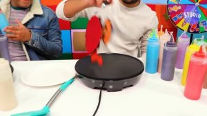 PANCAKE ART CHALLENGE! Baby Yoda Vs Spongebob! Learn how to do DIY Pancake Art!