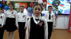 СВО-дин аскердихъ галаз гуьруьш. Цlийи посёлокдин школа