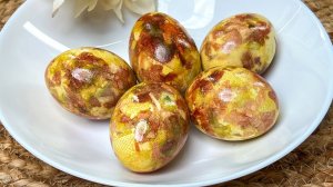 Эти яйца взорвали интернет! Мраморные яйца на Пасху простой и красивый способ