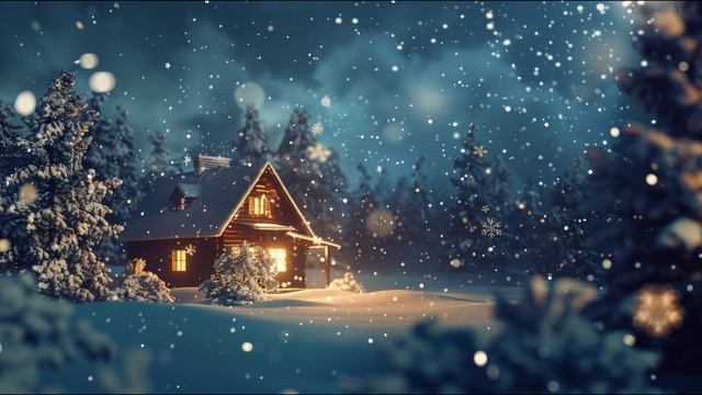 Снежная Ночь – Белый Шум для Сна и Расслабления – 3 Часа