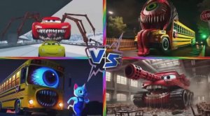 МУЛЬТИКИ: МОЛНИЯ МАКВИН ПОЖИРАТЕЛЬ против МОНСТР АВТОБУС и МОНСТР ТАНК — Битва Машин ⚡️