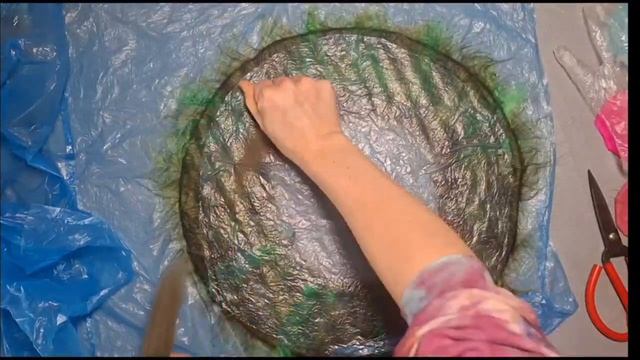 Тарелка-полянка для яиц. Весенний Марафон войлока 2026