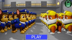 ЩЕНЯЧИЙ ПАТРУЛЬ: 1.000.000 ПОГОНЬ против 1.000.000 ОБЛОМКОВ в ПОБЕГЕ из ТЮРЬМЫ БАРРИ!  #Обби #Roblox