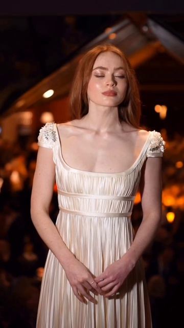 Сэди Синк на вечеринке после спектакля Ромео и Джульетта #sadiesink #st5 #strangerthings #оченьстран