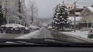 В горах Сочи выпал снег