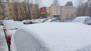 Москву засыпало снегом. Ожидается сильное похолодание