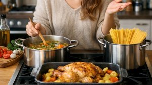 Уютный обед от меня: Слушаем болтовню и едим вкусно 🍝🍗