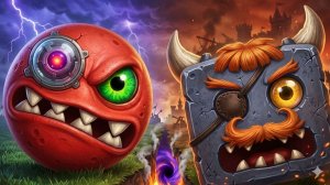 мультики КРАСНЫЙ ШАРИК - БОСС №4 прохождение игра как мультик серия видео детям