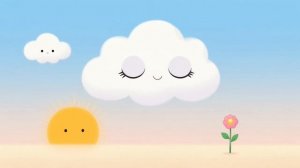 Белая тучка. Мультик для детей