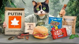 1 ДЕНЬ В ЛЕСУ С ПАЙКОМ АРМИИ КАНАДЫ + ПУТИН