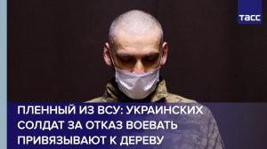 Пленный из ВСУ: украинских солдат за отказ воевать привязывают к дереву
