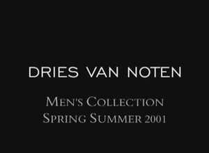 Показ мужской коллекции Dries Van Noten весна-лето 2001 (без звука)