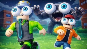 Я ВИЖУ ВАС или СОБЕРИ ВСЕ ЦВЕТА в РОБЛОКС! Монстр с ГЛАЗАМИ охотиться на нас!