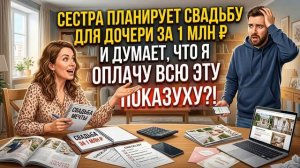 Истории из Жизни - Сестра планирует свадьбу дочери за миллион и думает , что я все оплачу