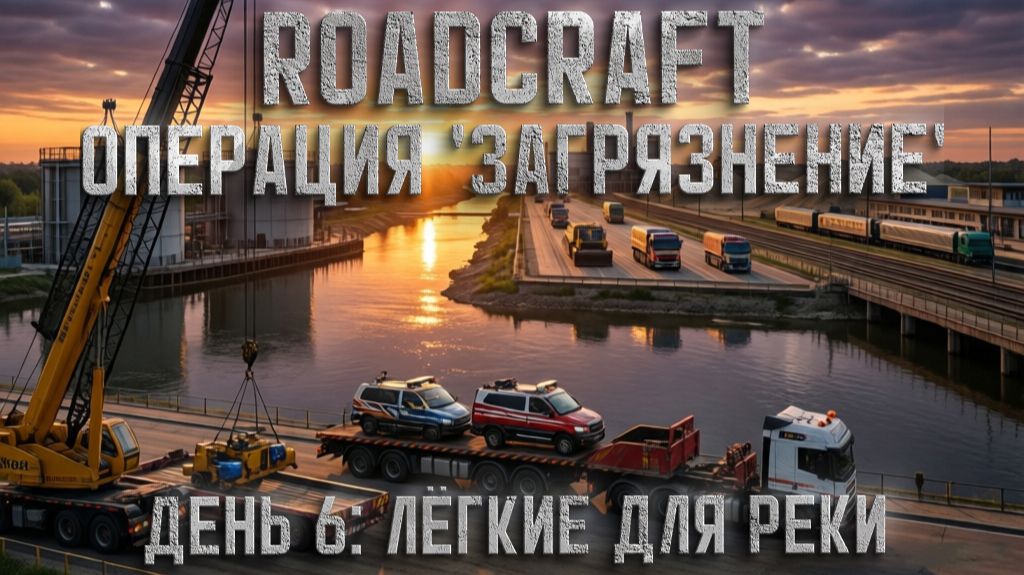 RoadCraft | Операция «Загрязнение». День 6: Грузы для насосной, новая база и бетонный завод