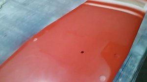 №70- Под красил крыло снизу красным цветом.