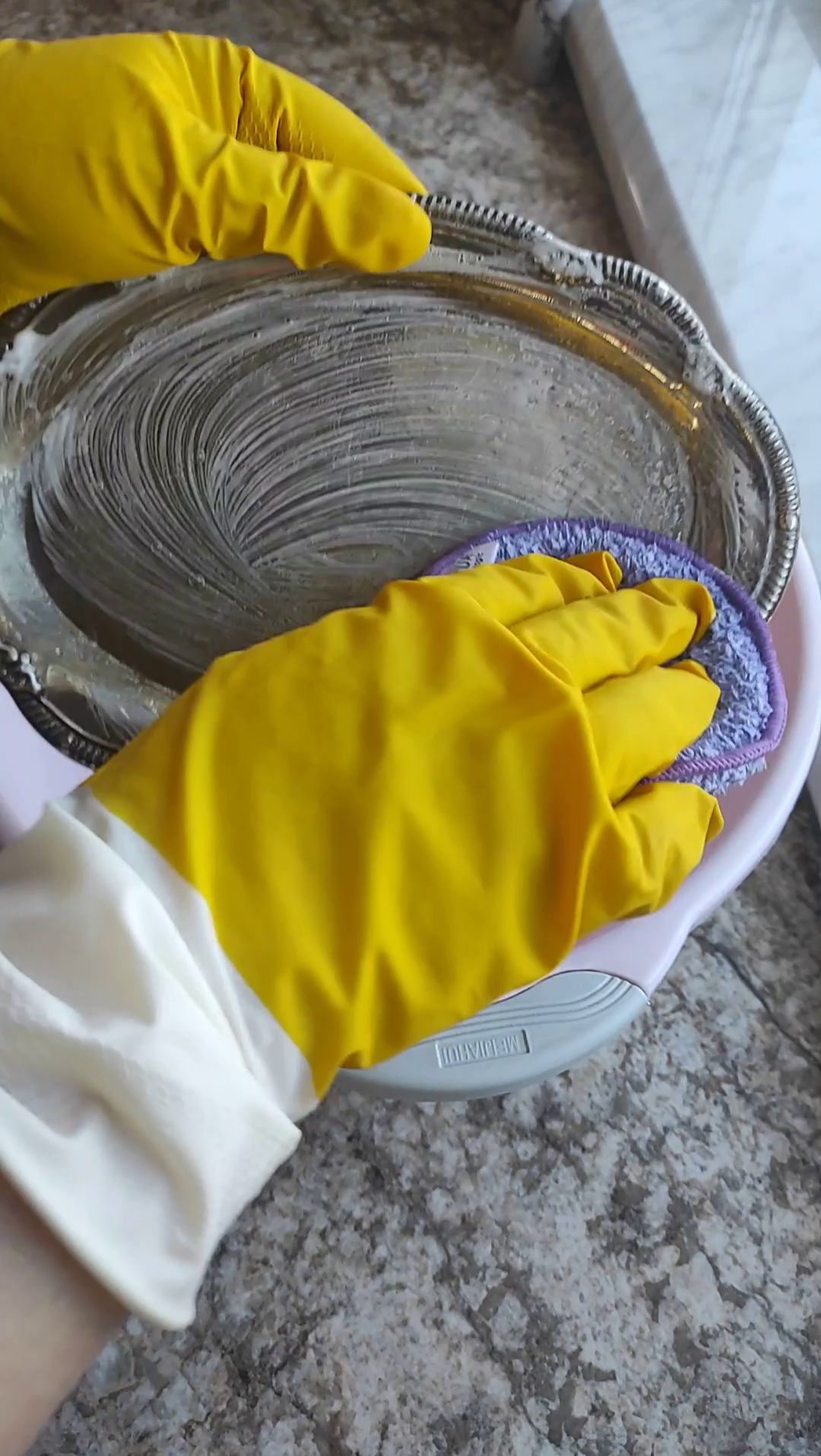 Грязный поднос с рынка стал как зеркало. Это возможно! Простой способ. Покупка с барахолки.